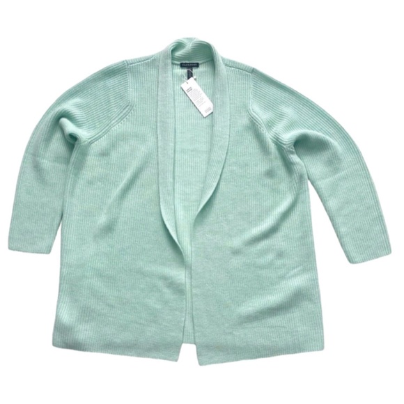 Eileen Fisher Sweaters - Eileen Fisher Nwt Extra Fine Merino Wool Clearwater Open Long Cardigan Sweater L